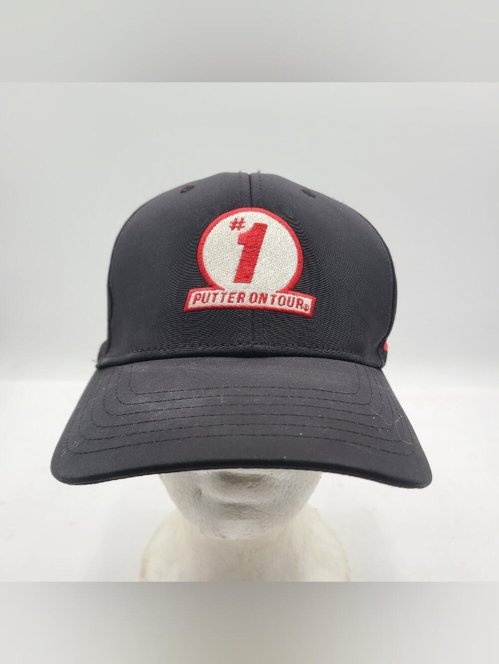 B55 Callaway Odyssey #1 Putter On Tour Black Adjustable Strapback Hat Cap Mens